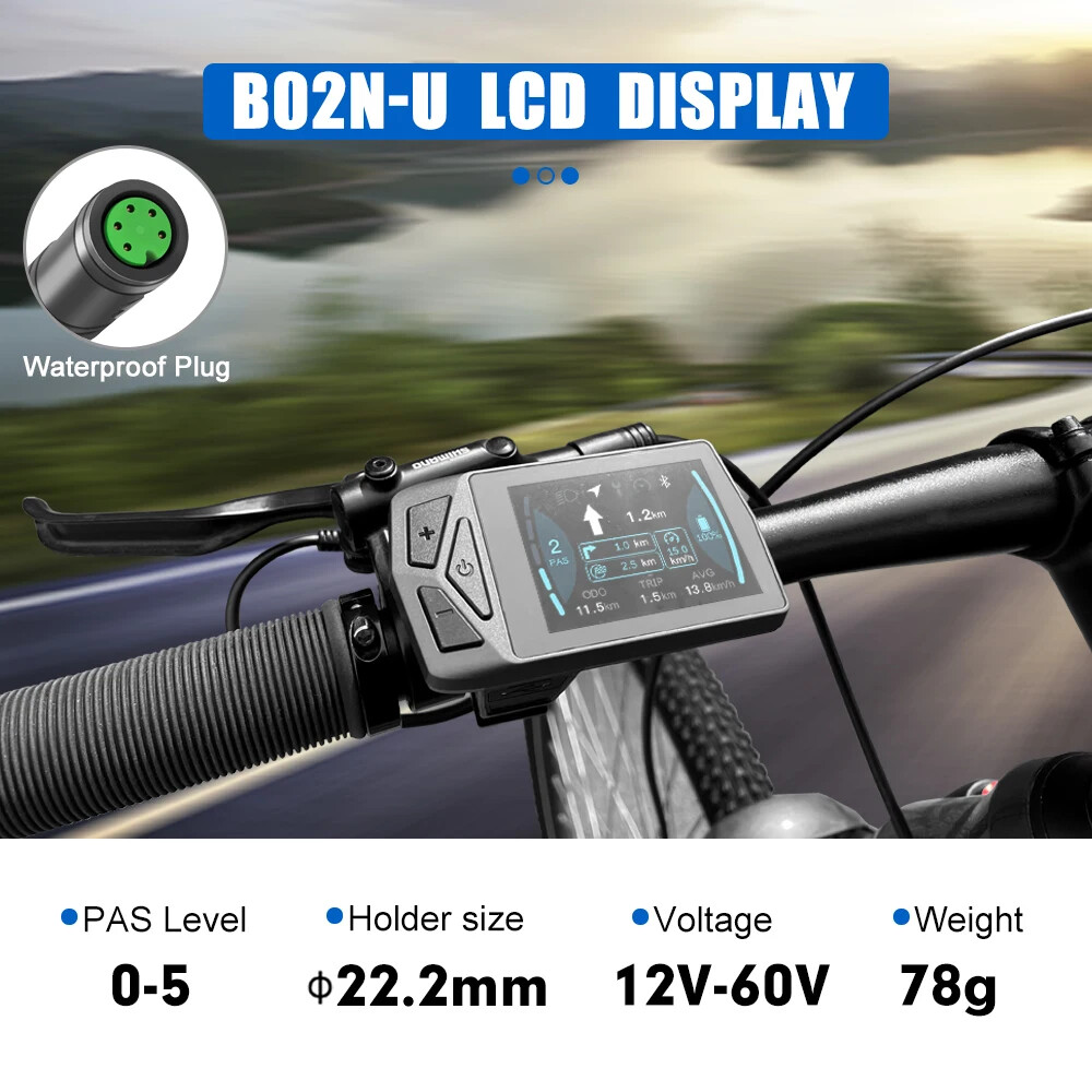 Ebike Intelligent LCD Screen Waterproof 5 Pin Colour LED Display for Mid Motor