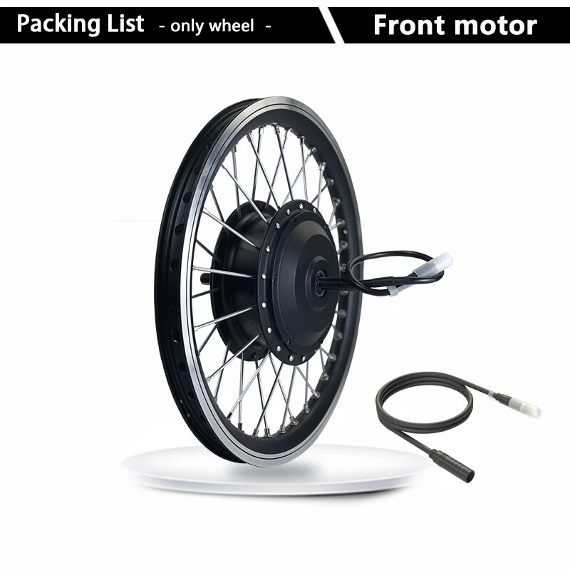 36V 48V 250W 350W 500W Mountain Electric Bike Brushless Front Wheel Hub Motor