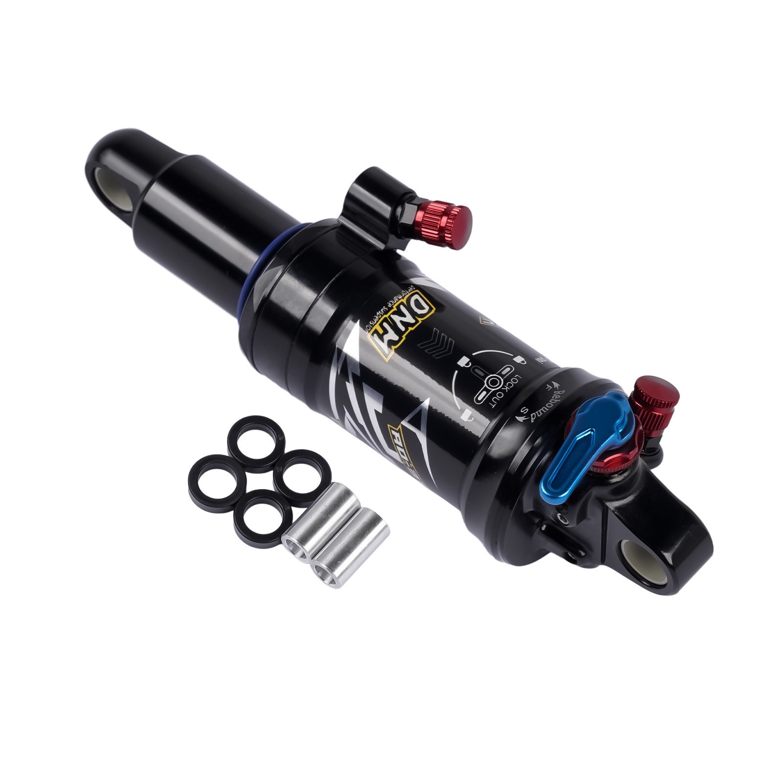 Mountain Bike Bicycle Air Suspension Rear Shock 165/190/200mm w/ Lockout for MTB