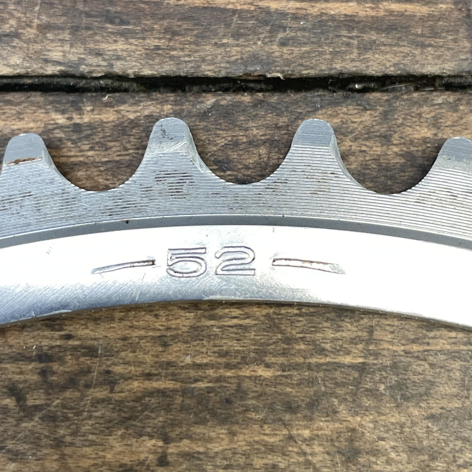 Vintage Sakae CR 52T Chainring 144 BCD 5-Arm Silver Turbine Road Bike 52 Tooth
