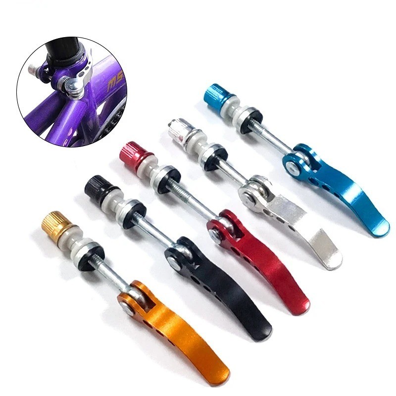Aluminium Bike Seatpost Clamp Quick Release Mtb Seat Tube Bicycle Part