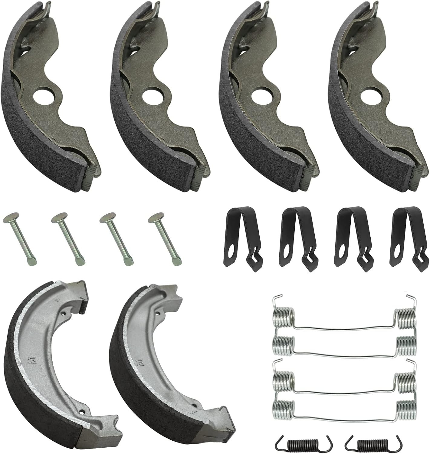 Front & Rear Brake Shoes Kit for Honda Recon 250 1997-2022, 06450-HC4-900 06430-