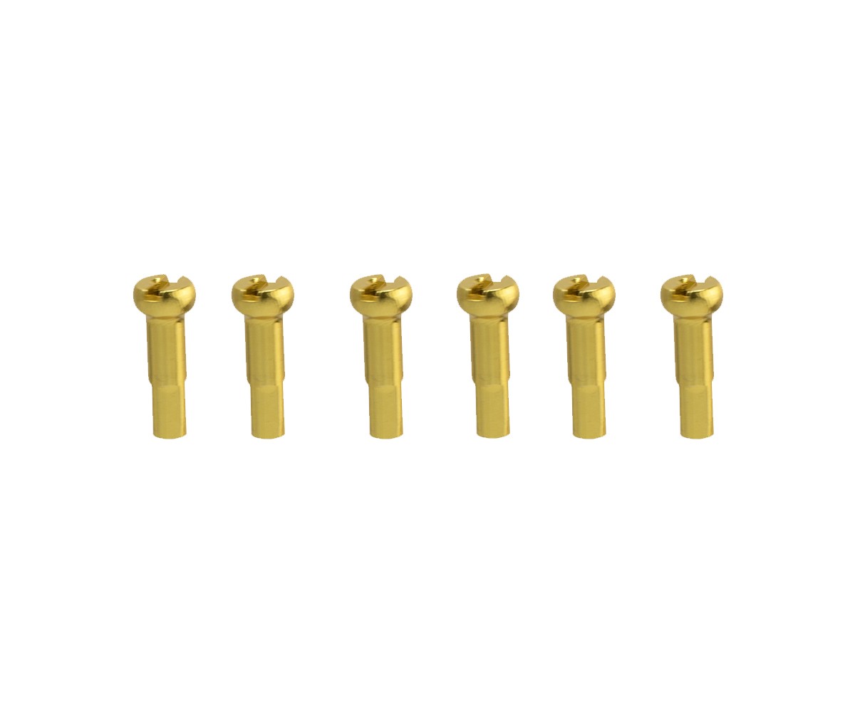 PRO+ BICYCLE ALLOY SPOKE NIPPLES/16MM 14G GOLD (CUSTOM AMOUNT)