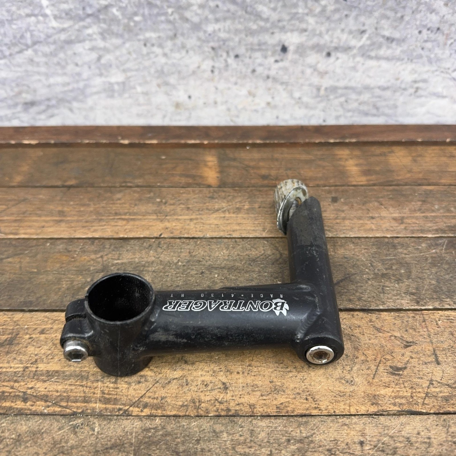 Vintage Bontrager Race 4130 Quill Stem 95mm 25.4 Clamp 1″ 22.2 Black Steel MTB