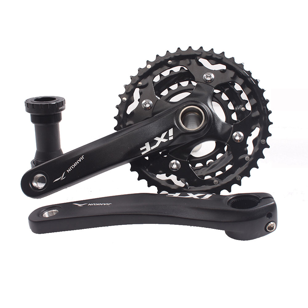 Bicycle Crankset 3x10S Triple Speed 104/64mm BCD 24/32/42T MTB Chainring with BB