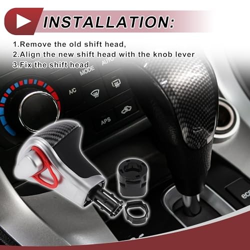 Automatic Gear Shifter Knob for Audi A4 2007-2014 Plastic Faux Leather