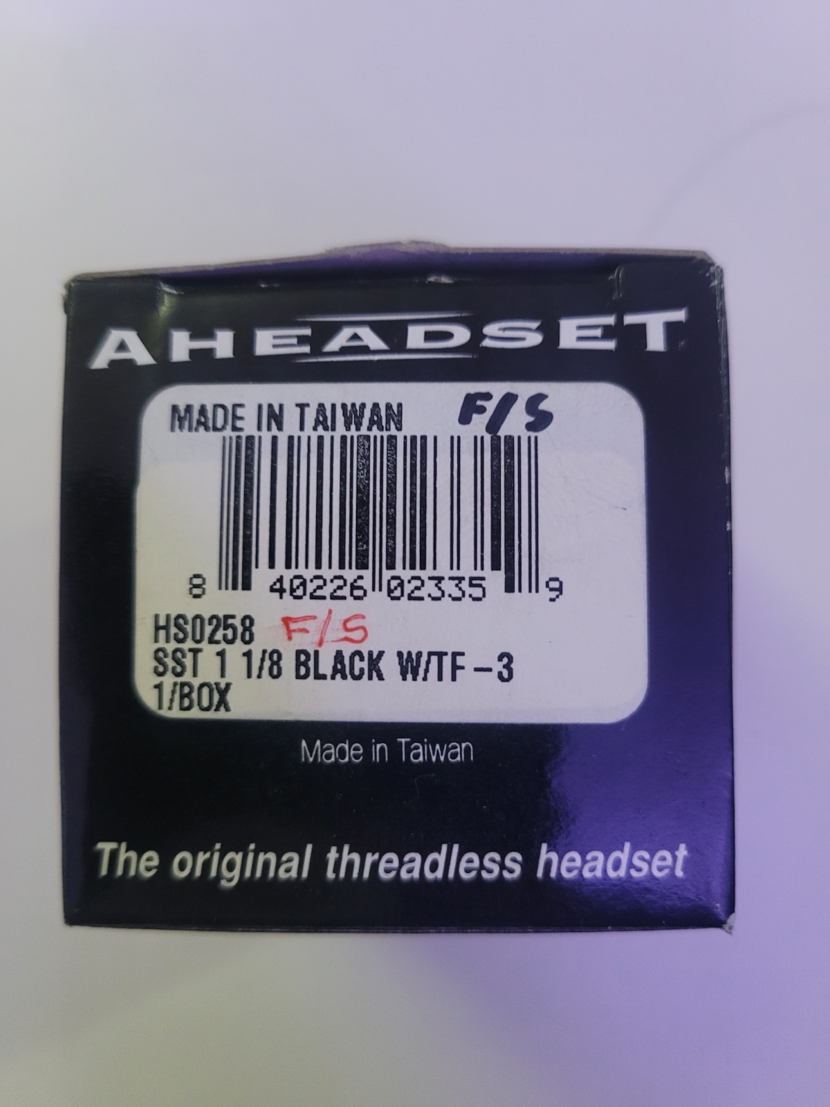 NOS AheadSet HS0258 1 1/8″ Threadless Headset Black MTB Road Bike Open Box