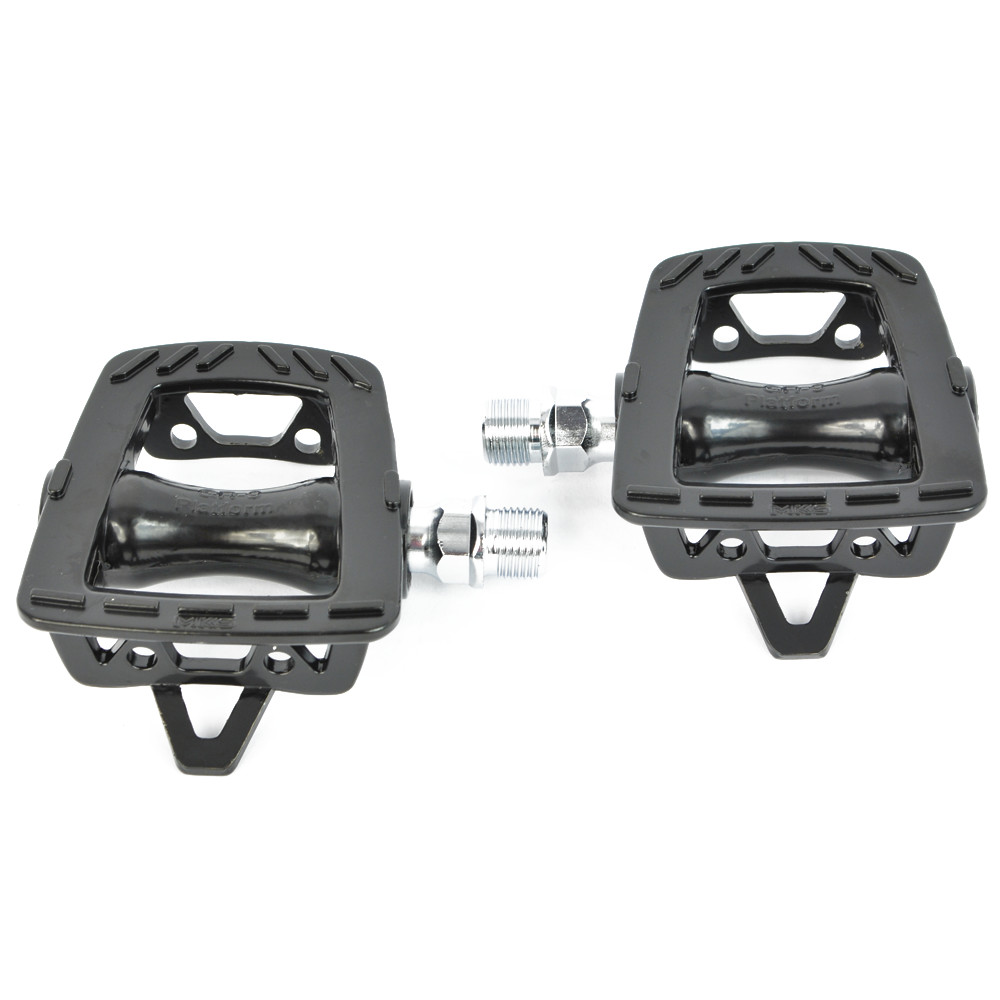 MKS GR-9 Platform Pedals Black 9/16in Fixed Gear Road Touring Urban Commute Bike