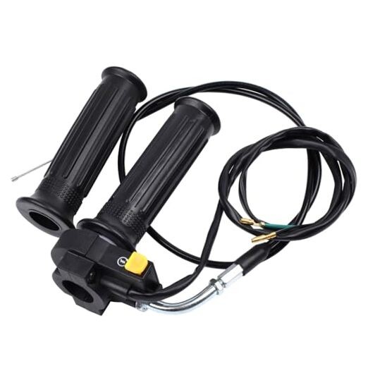 Twist Throttle Handle Grip Assembly + 36″ Throttle Cable with Kill Switch Set