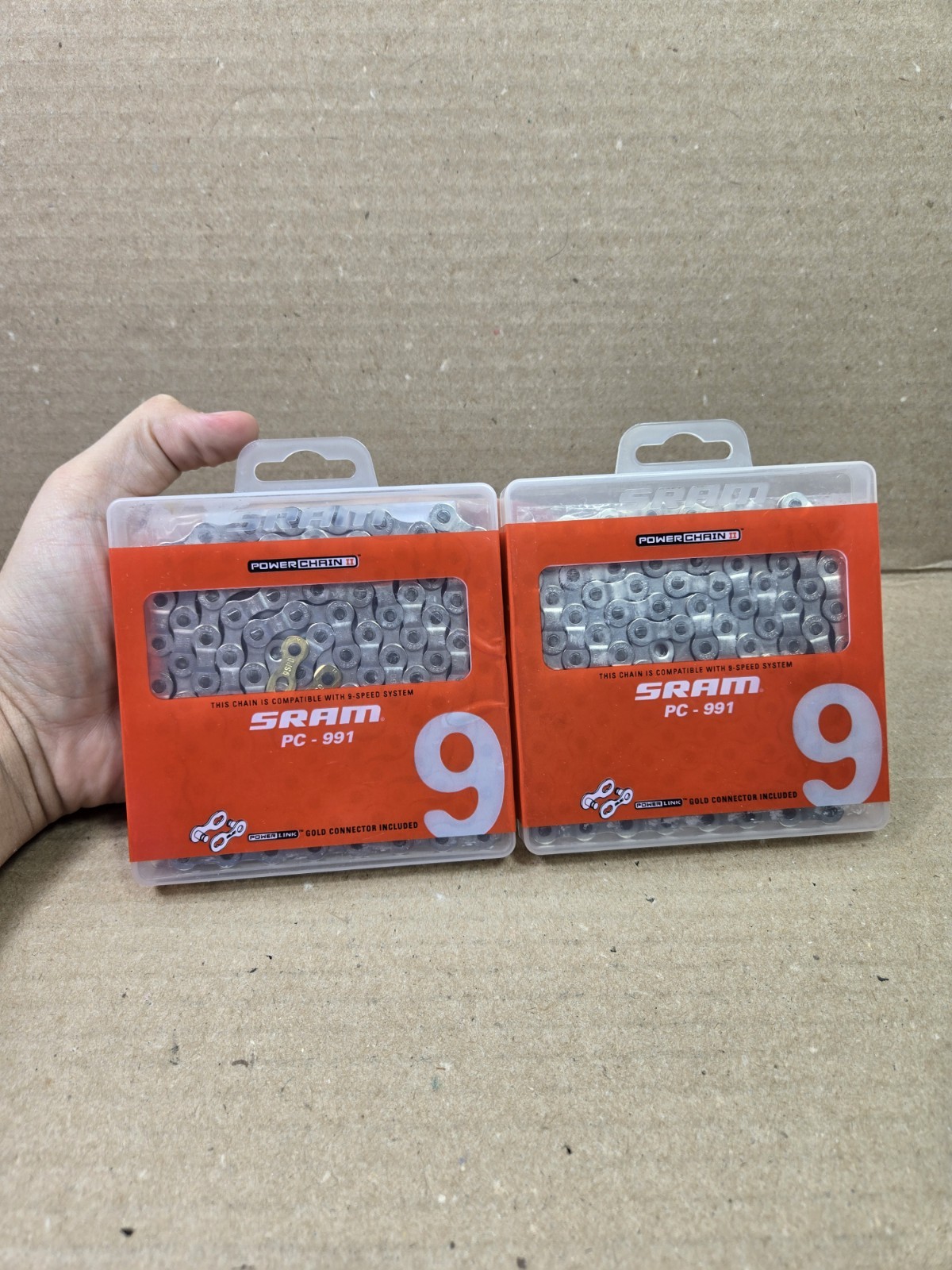 SRAM PC-991 Power Chain ii Step Riveting 1/2″x11/128″ 114 Links 297g Brand New