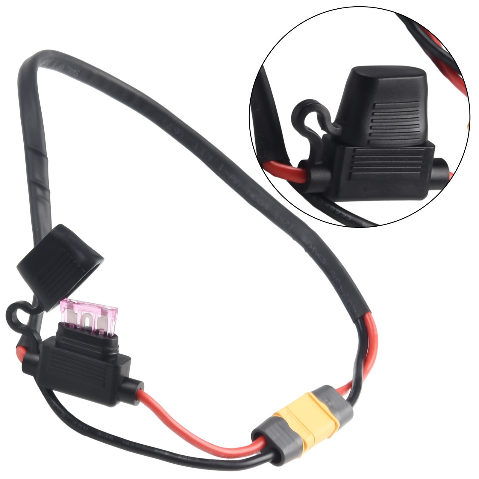 14awg Power Cord 50cm Discharge Wire Cable E-Bike Extension Lithium New