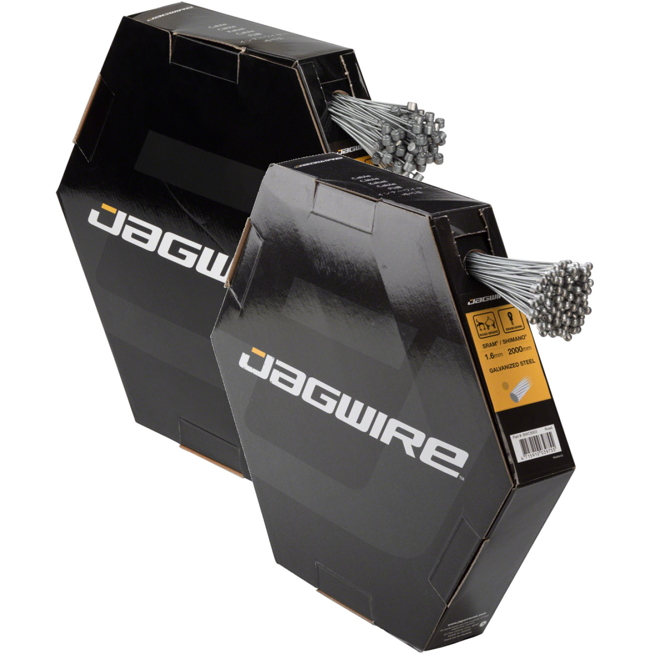 Jagwire Galvanized MTB & Road Brake Cables Bundle 100 pcs 1.6x2000mm Steel