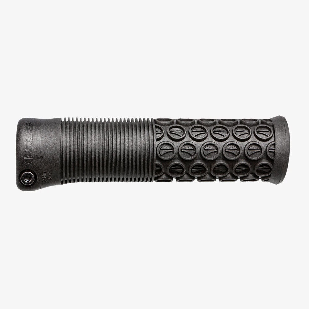 SDG Thrice 31, 136/31mm Mountain Bike Grips MTB Brown/Red/Black Lock-On Grips