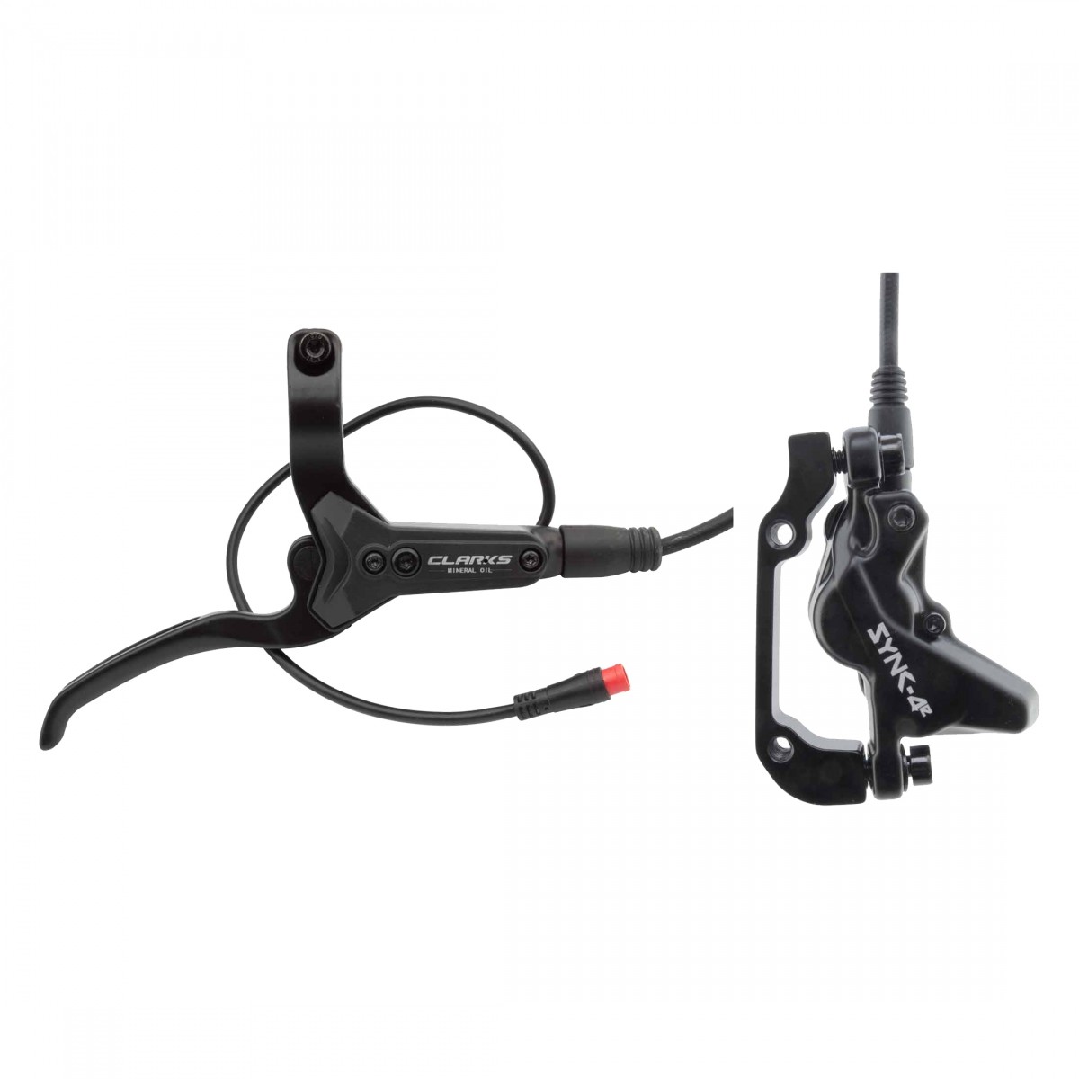 Clarks SYNC-4E Hydraulic Brake Rear Post/IS Mount No Rotor Mineral Oil