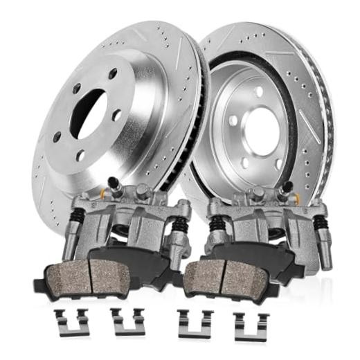 Rear Brake Kit For Jeep Grand Cherokee 1999-04 – Drilled Slotted Upgrade