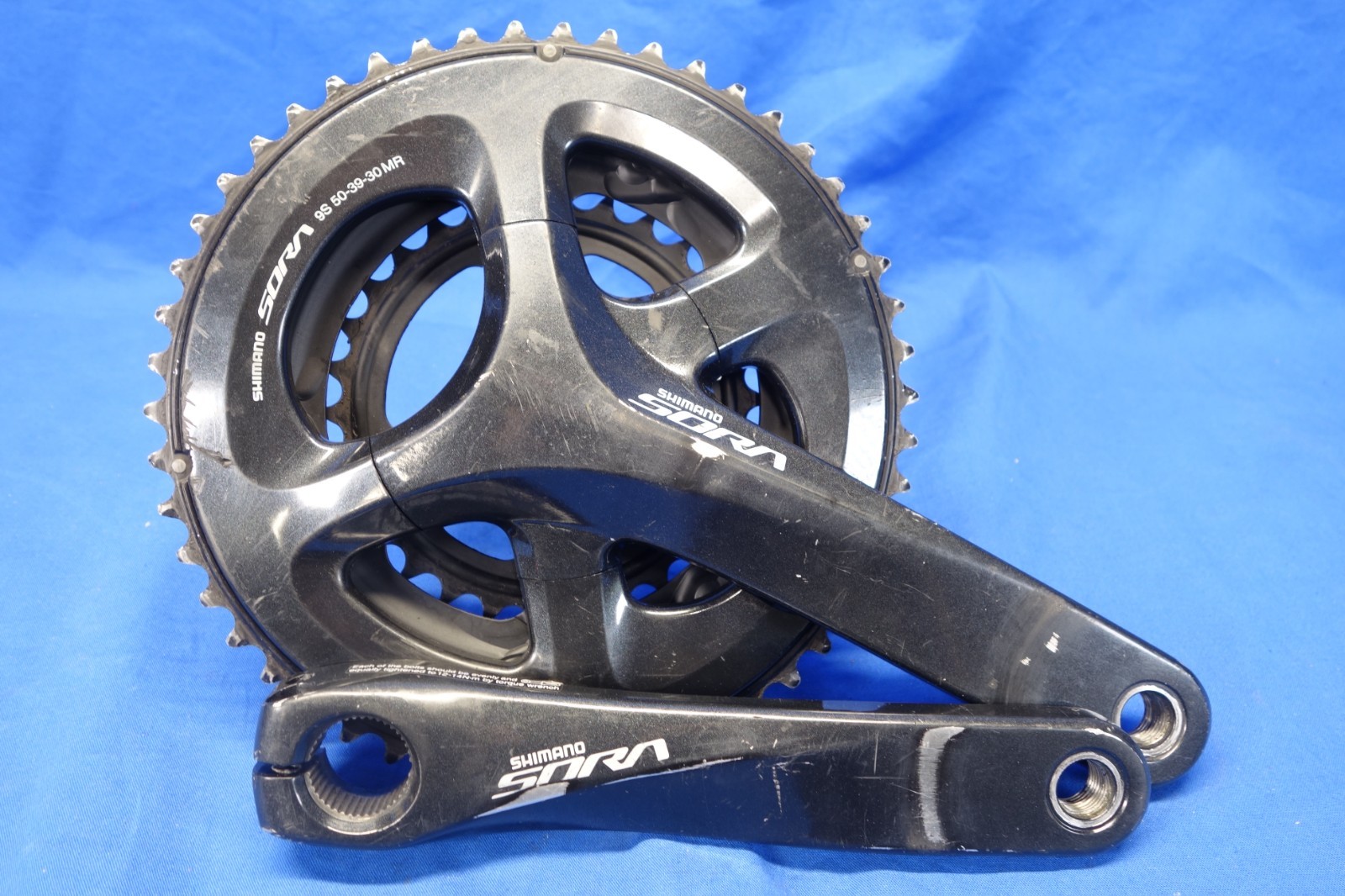 Shimano Sora FC-R3030 3 x 9 Bike Crankset, 50/39/30t, 175mm Arm Length