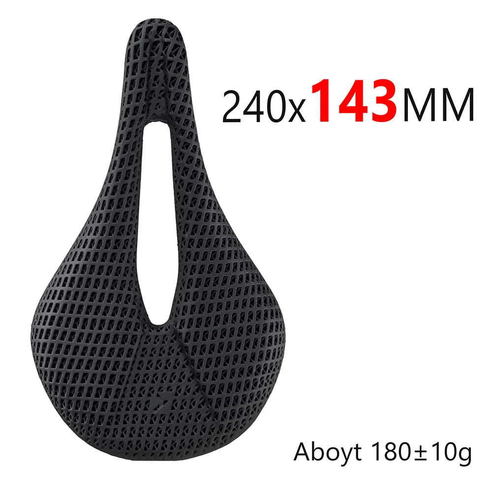 3D Printed Bike Saddle Carbon Fiber 240×143/155mm Mountain Road Bicycle Cushion