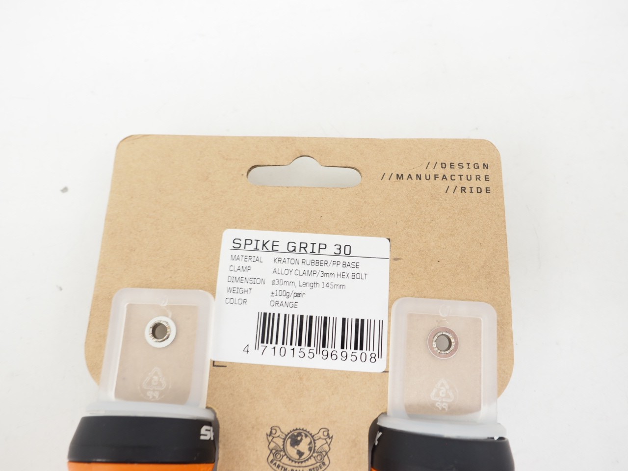 New! Spank Spike Grip 30 Orange Kraton Rubber Mountain Bike MTB Handlebar Grips