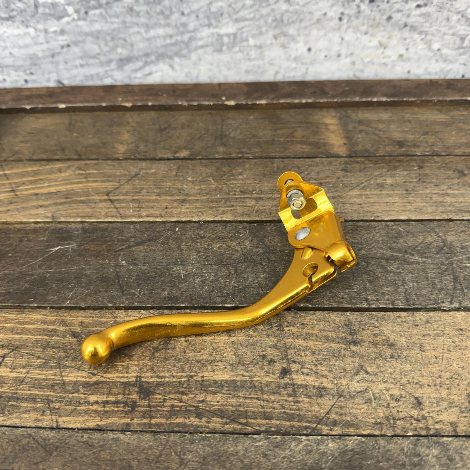 Vintage Weinmann BMX Brake Lever LEFT Gold NOS Prebent 1982 4-Finger 80s 82