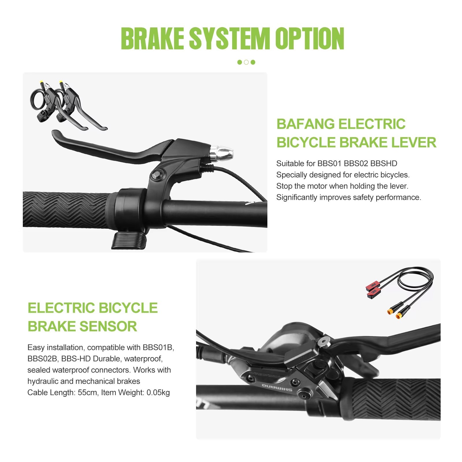 48V750W Bafang Mid Drive Motor Kit BBS02B 68-100mm Electric Bike Conversion Kit