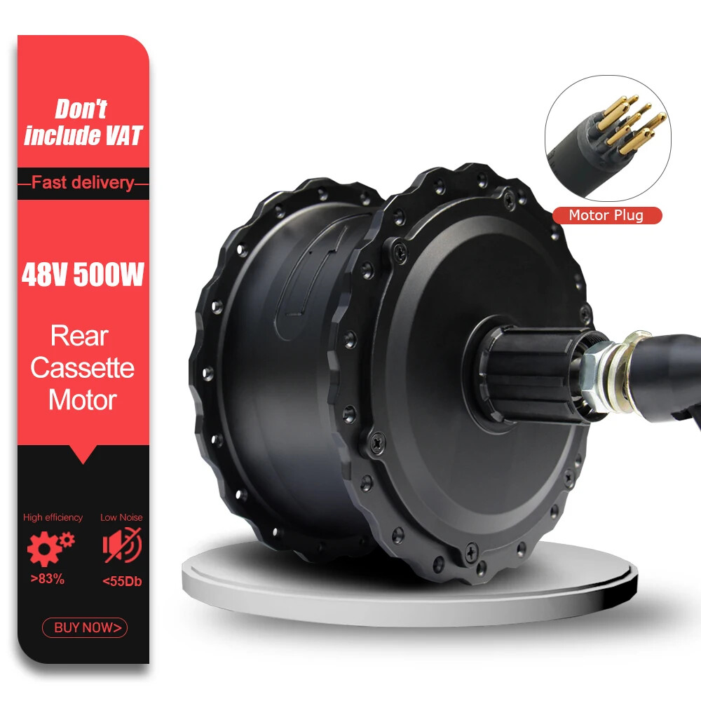 Fat Tire Snow E-bike 36V 48V 500W 20 24 26in Front Rear Brushless Gear Hub Motor