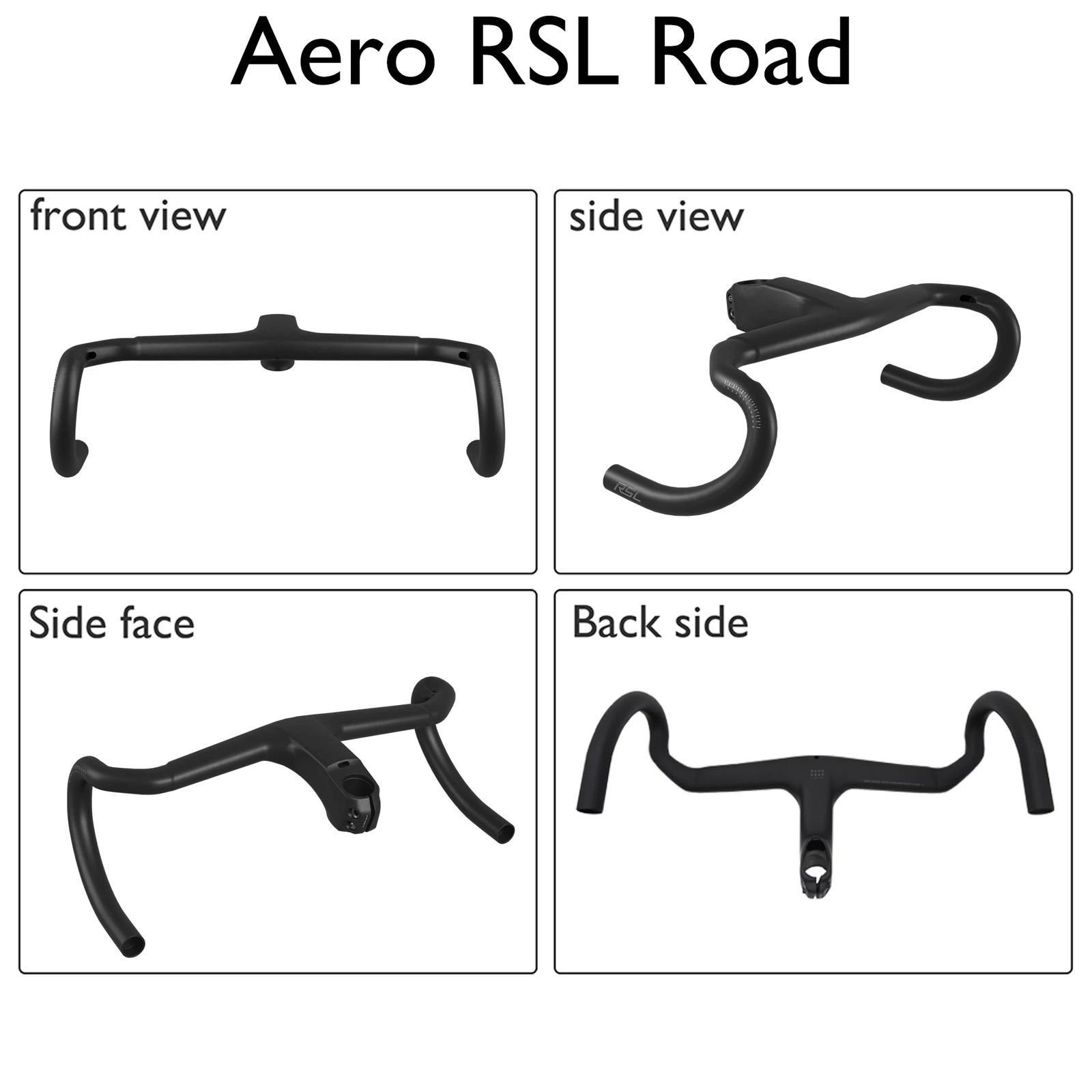 Angle -7° Carbon Aero RSL Road Integrated Handlebar, Spacer/bike Lane Grip Stem