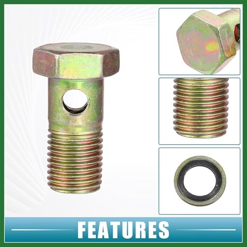 Banjo Bolt M14x1.5 10mm Banjo Hose Barb Bolt Fittings Brake Line Fitting
