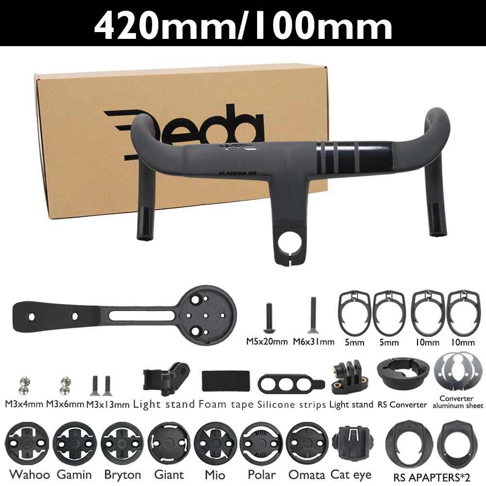 6 Degree Carbon Road Bike Handlebar Internal Cable Routing Integrated Drop Bar