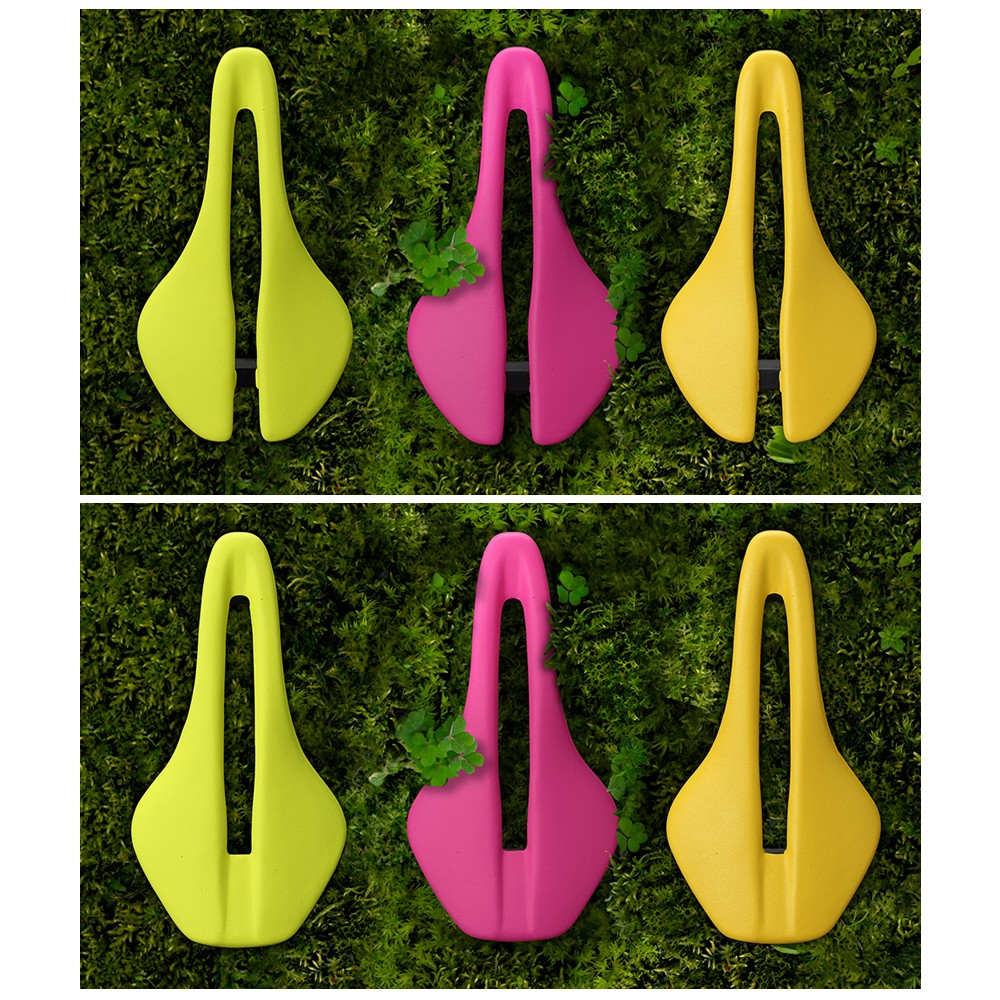 Full Carbon Bike Saddle Leather 7x9mm 128/138mm Seat for Road MTB Gravel Bicycle