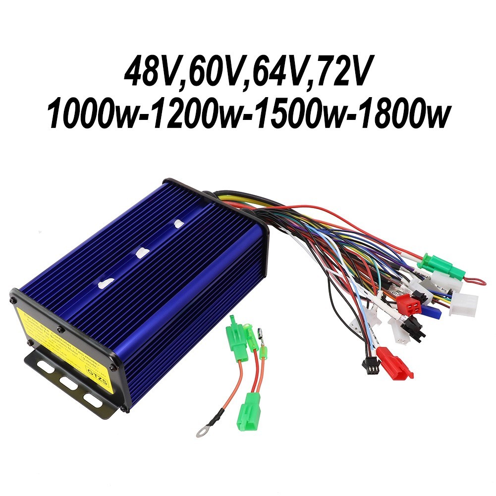 1200W 48V/60V/72V 50A Brushless Hub Motor-Controller For E-Bike E-Scooter