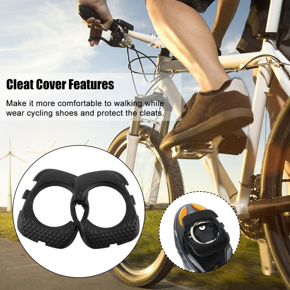 Bike Cleats Bicycle Pedal Cover, 1 Pair Cleat Cover Quick Release Pedal Clip, Cy