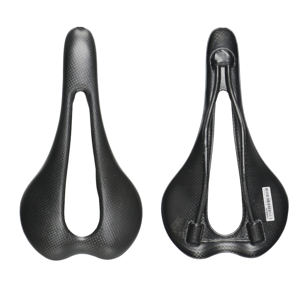 Ultralight Cycling Seat Full Carbon Bicycle Saddle Rail 7*9mm 120g Black No Logo