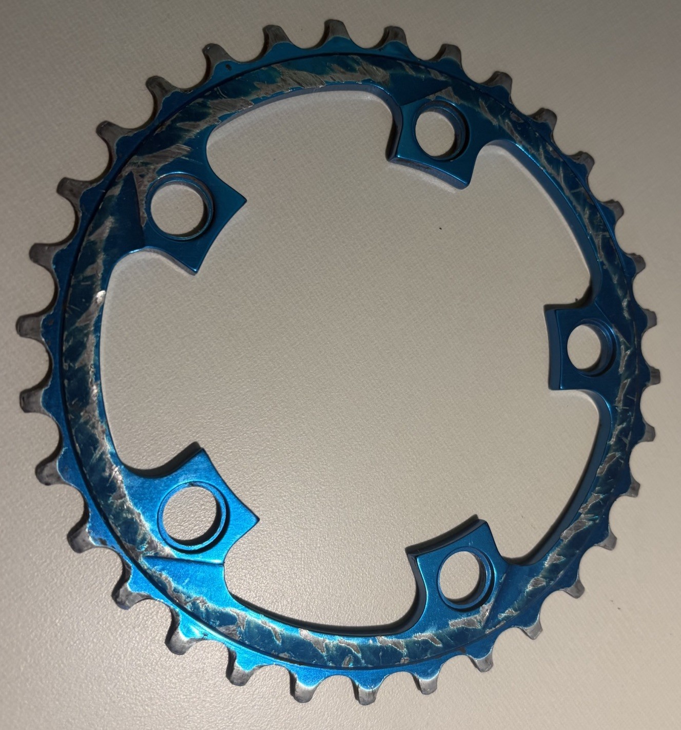 Kooka 32T Blue Anodized Chainring 94 BCD USA Vintage MTB