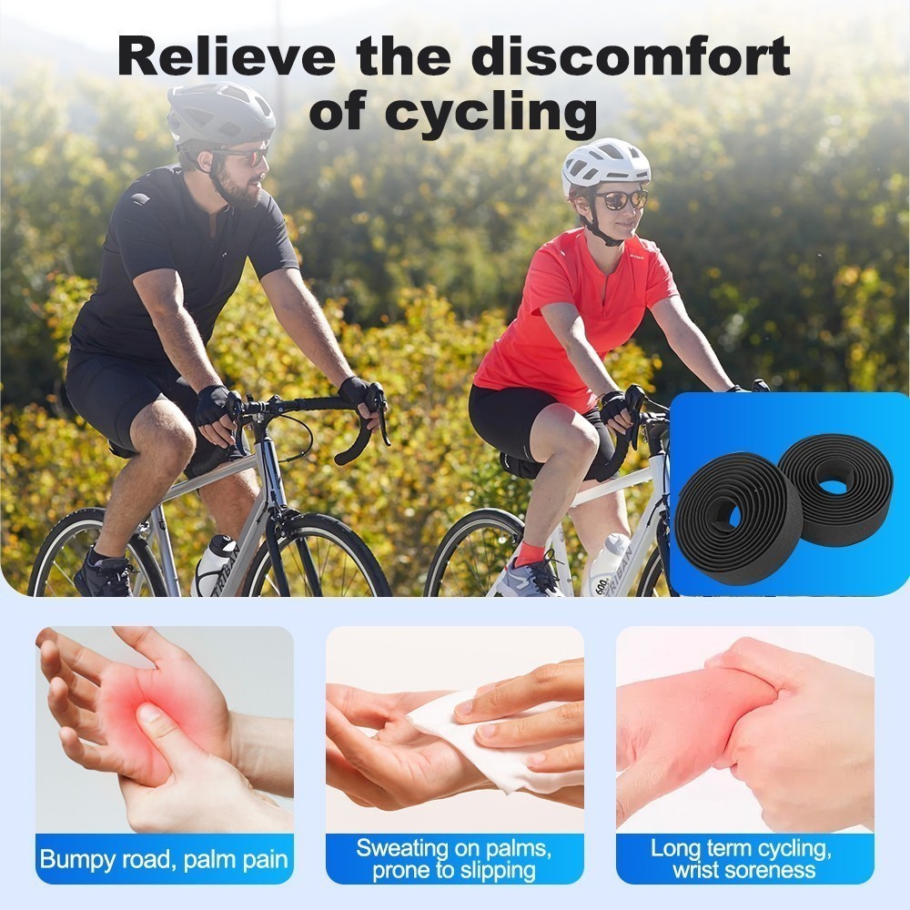 UUG Bike Handlebar Tape for Road Bike EVA Bicycle Handlebar Tape with Bar Plugs