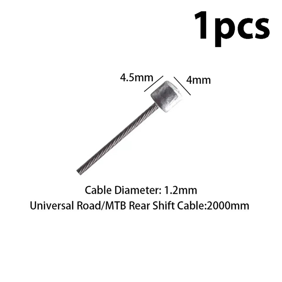 5/10Pcs Bicycle Bike Brake Shift Cables Stainless Steel Front Rear Inner Wire 2M