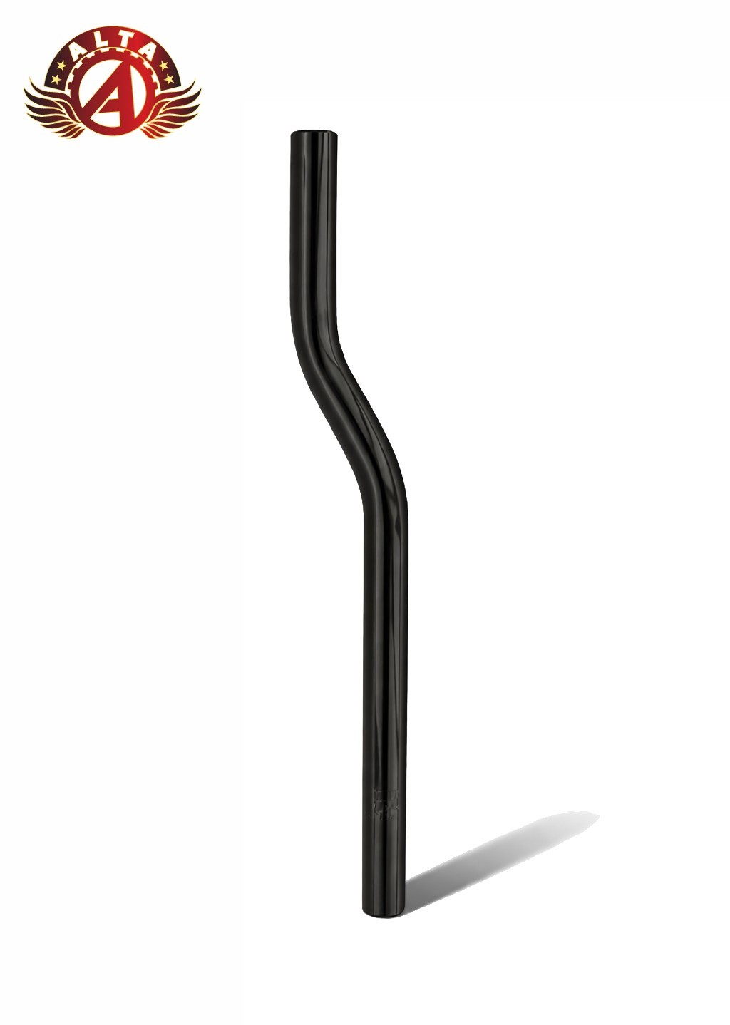 ALTA Snake Style 22.2mm Black Bicycle Steel Seatpost 400mm BMX Lowrider Cruiser.