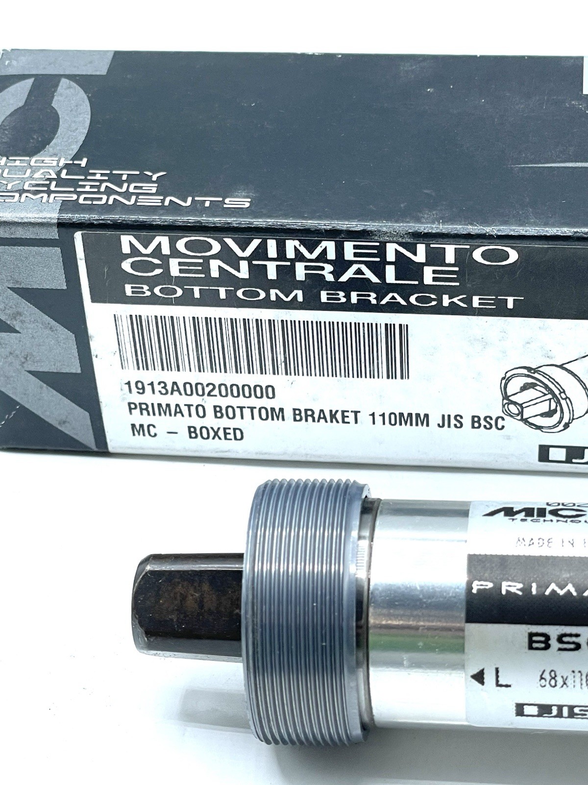 Miche Primato Bottom Bracket 110mm English Threaded Made In Italy NOS