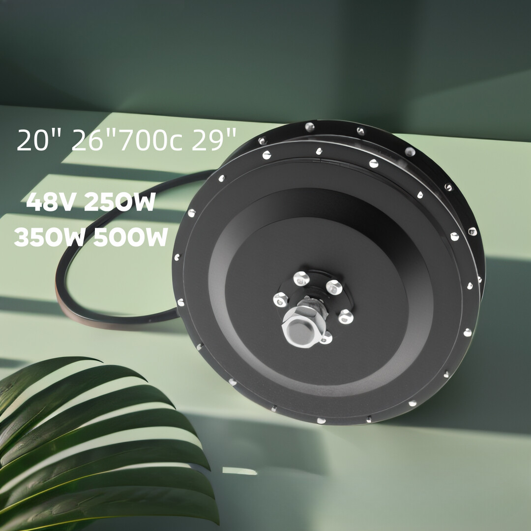 48V 250W 350W 500W E-bike Motor Brushless Geared Front Rear Wheel Hub Motor
