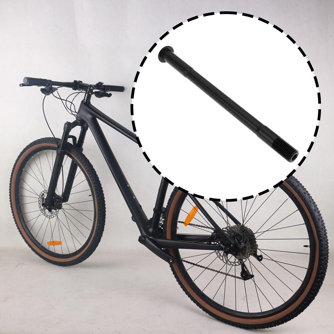 100mm-192mm Bicycle MTB Rear Thru Axle Lever Hubs Shaft Skewers Front Rear Axle