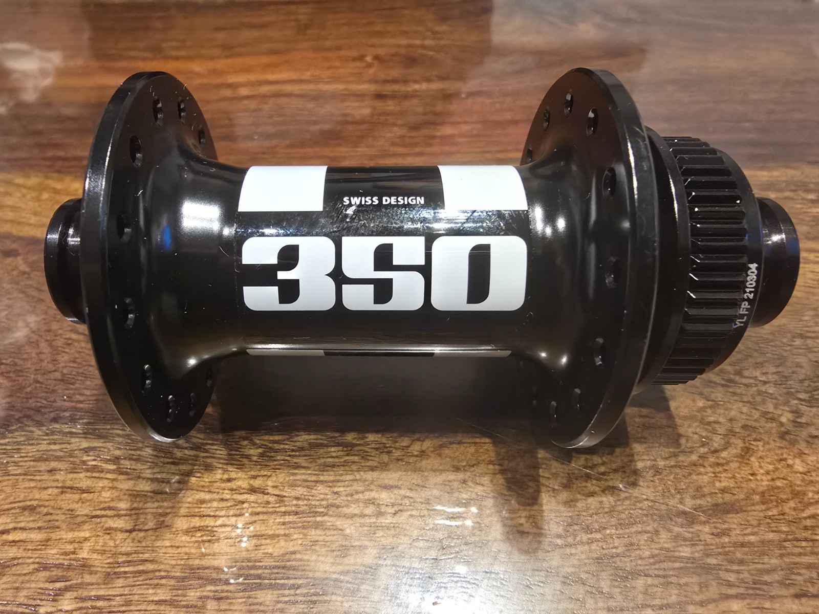 DT Swiss 350 Front Hub 12×100 Center Lock 28H J-Bend Black
