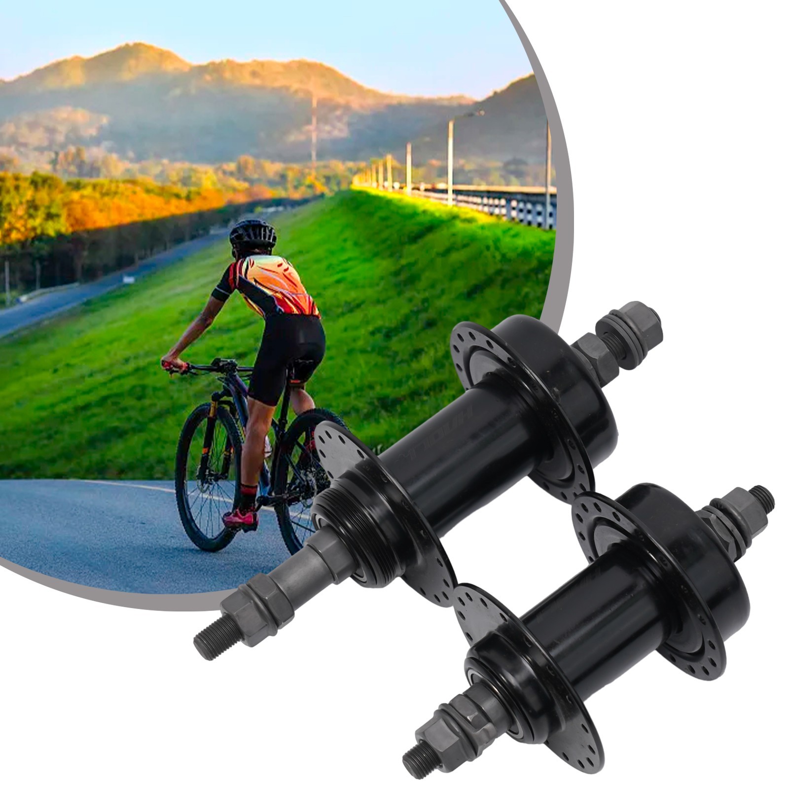 Lightweight Bicycle Hubs with Sealed Bearings for 10 Speed Compatibility