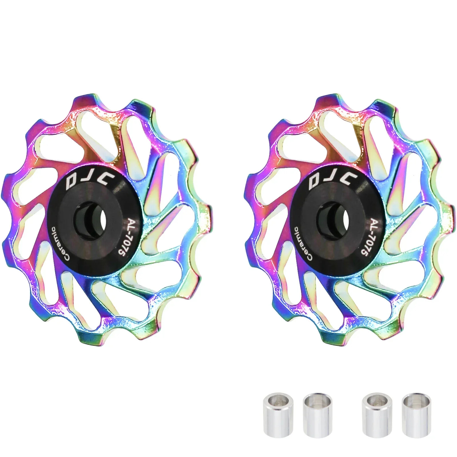 DJC Bike Pulley Wheel Ceramic Bearing Oilslick 11T 12T 13T 14T 16T MTB Road Bike