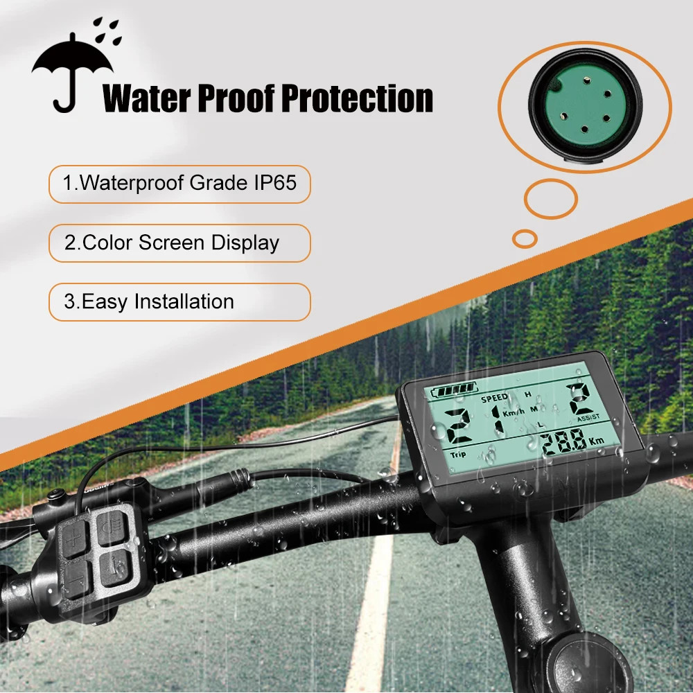 Bafang E-Bike LCD 760S UART 5Pin Plug for BBS01B BBS02B BBSHD Motor Kits