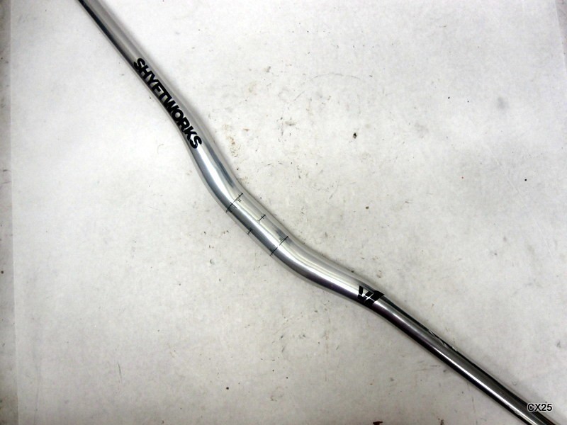 SCRATCHED Shyftworks V1 Chrome Handlebar 31.8mm Clamp, 30mm Rise, 780mm Length