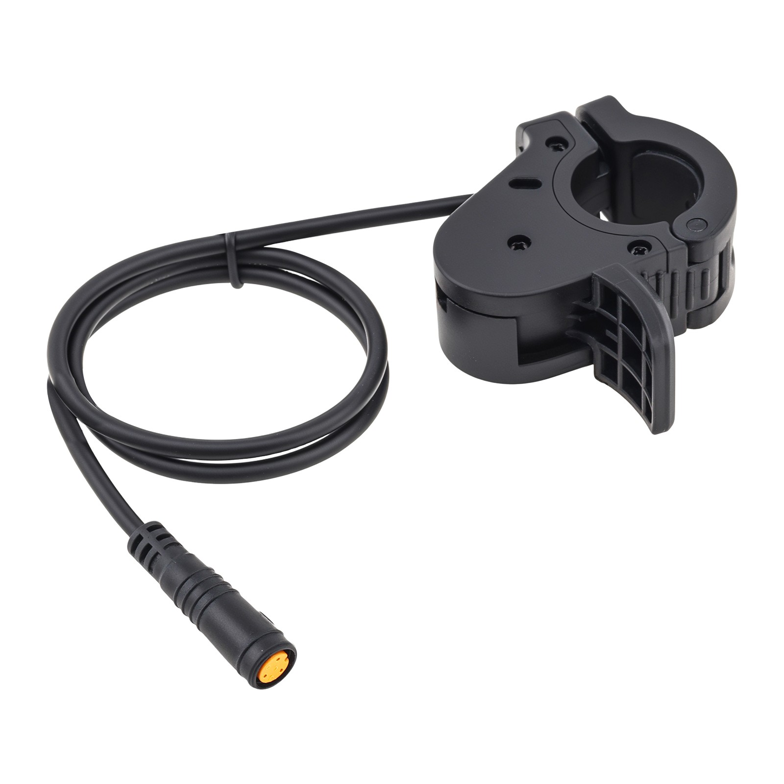 3 Pin Female Black Thumb Throttle for E-Bikes, IPX4 Waterproof, 24V-72V, 22mm