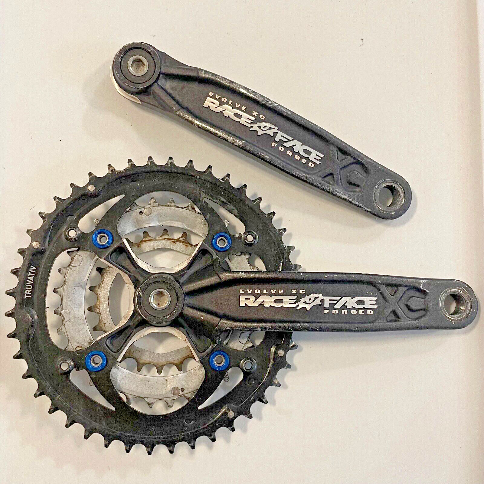 Race Face Evolve XC 175mm 44/32/22 Aluminum/Steel Mountain Bike Triple Crankset