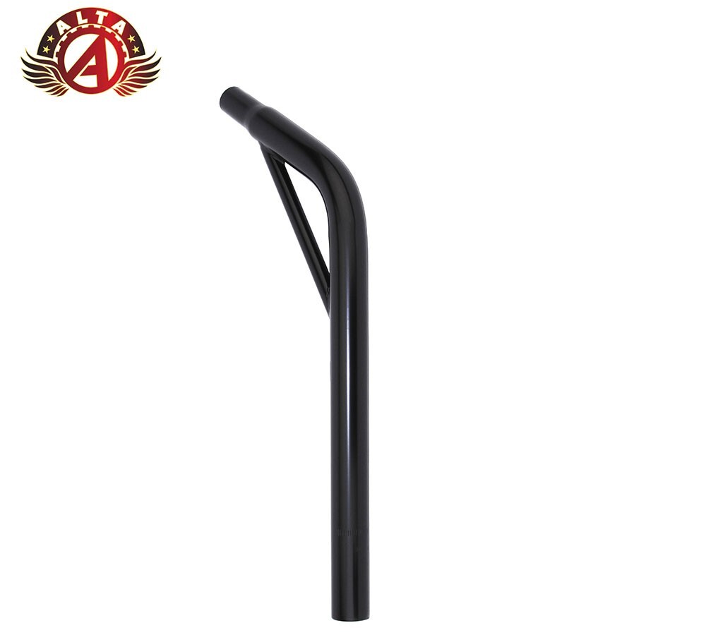 27.2MM STEEL SEATPOST LAYBACK SUPPORT MTB BMX CRUISER ROADBIKE 7/8″SADDLE BLACK.