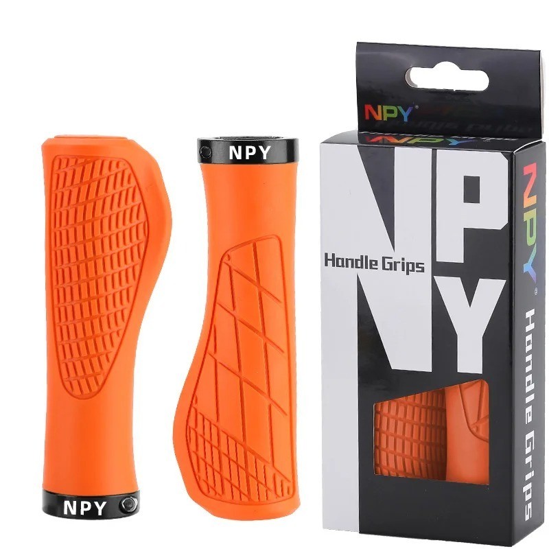 Bicycle Handlebar Grip Lock On Mountain Bike Grip Soft Rubber MTB Cuffs 22.2mm