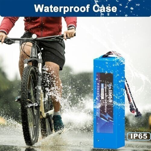 48V Lithium eBike Battery Pack 30A BMS 200W-1000W Electric Bicycle Scooter Bike