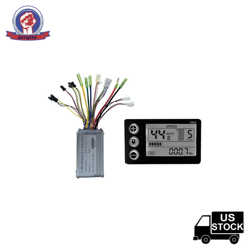 36/48V 500/750W Electric Scooter Brushless Controller Kit W/ LCD 866 Display 1PC